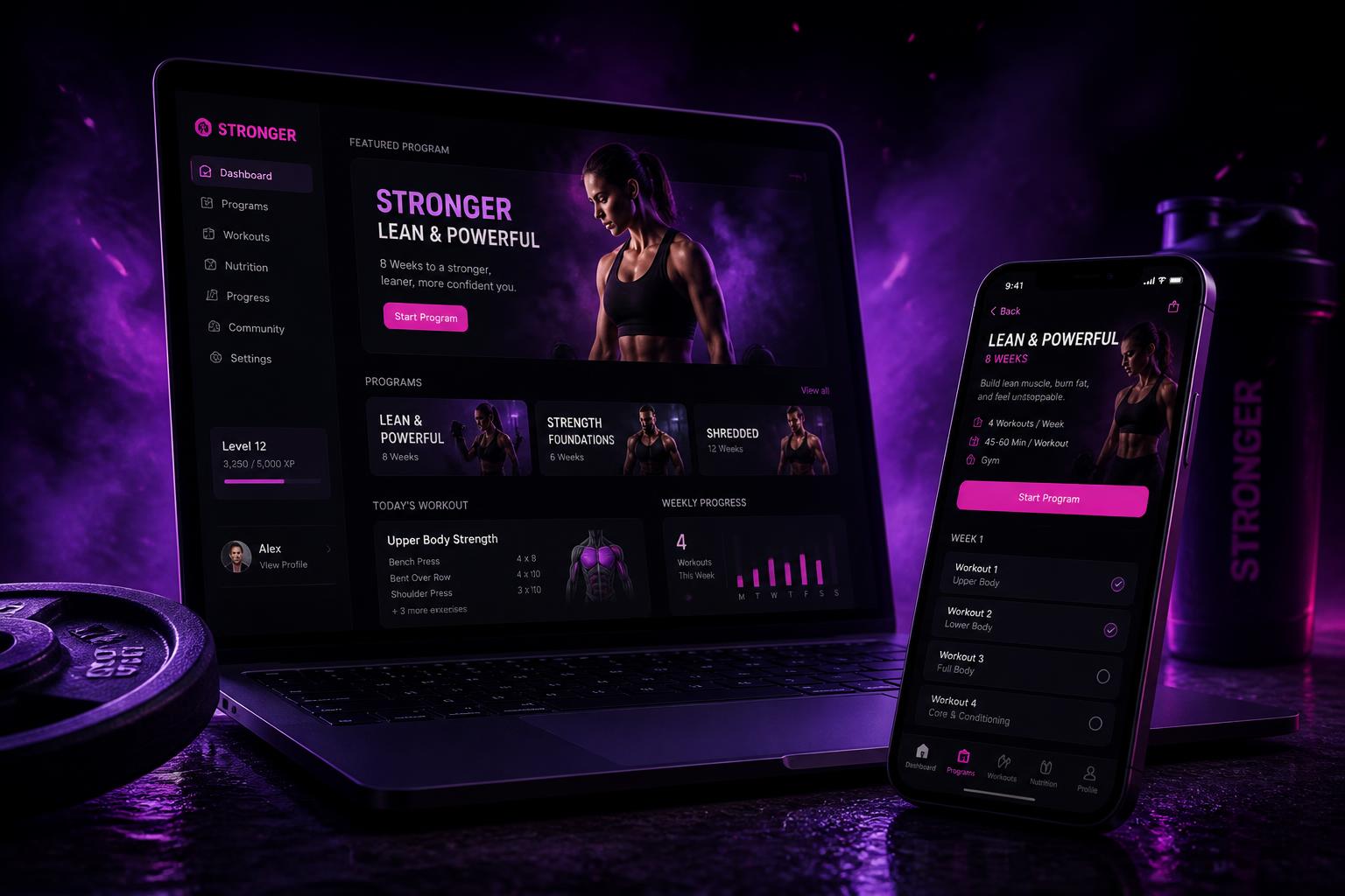 The Dancer's Body System โ app interface preview